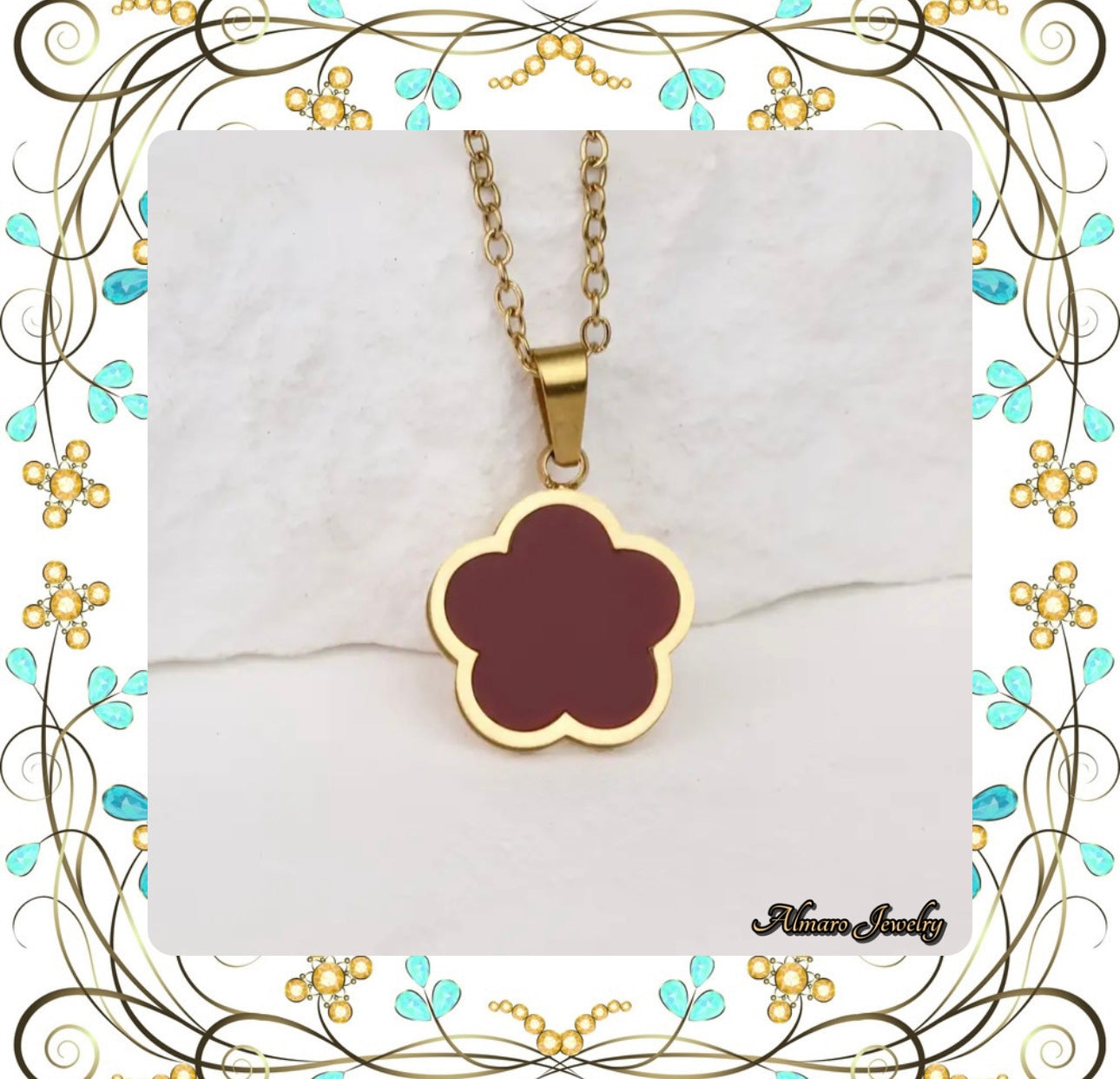 Necklace Lucky Clover Stainless Steel💍