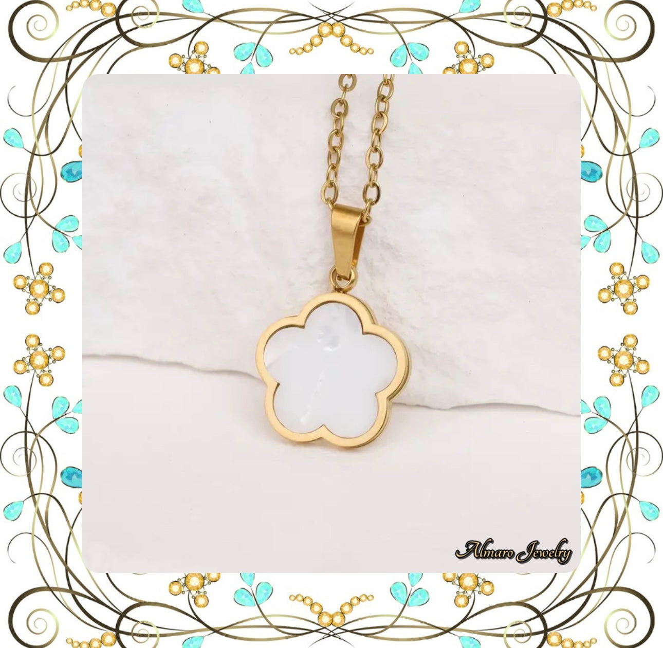 Necklace Lucky Clover Stainless Steel💍