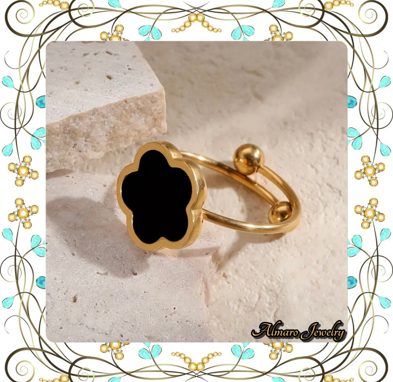 Ring Lucky Clover Stainless Steel💍