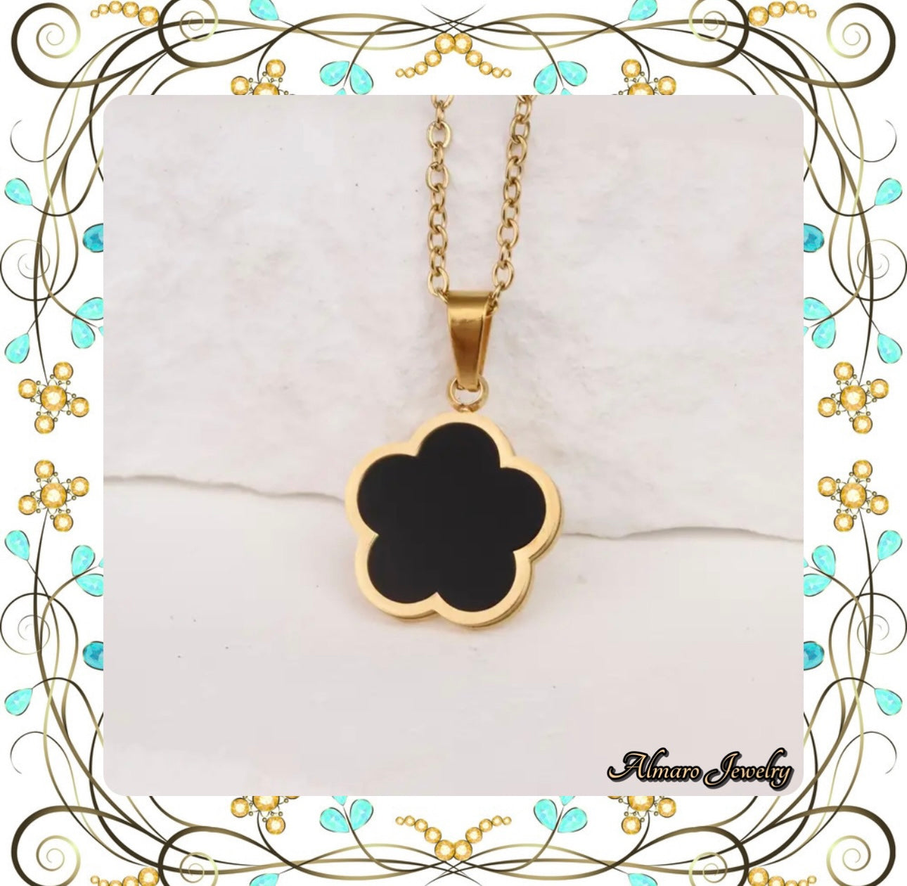 Necklace Lucky Clover Stainless Steel💍