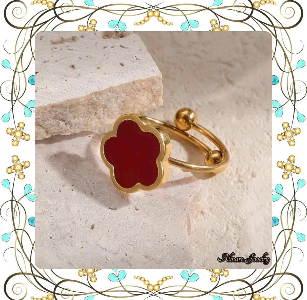 Ring Lucky Clover Stainless Steel💍