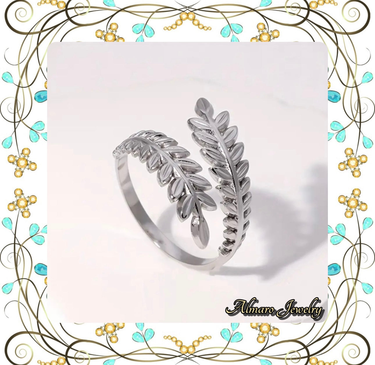 Ring Flower Casual Stainless Steel💍